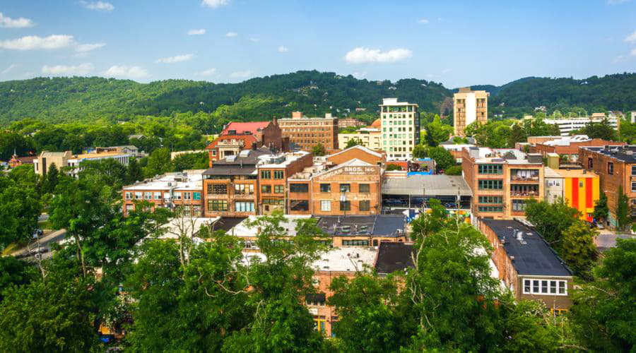 Pronájem auta na regionálním letišti Asheville